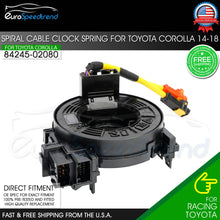 Load image into Gallery viewer, Spiral Cable Clock Spring for Toyota Corolla 2014 2015 2016 2017 2018 8924502080
