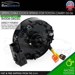 Spiral Cable Clock Spring Fit Toyota Camry 2002-2006 2.4L 3.0L 3.3L 84306-06030