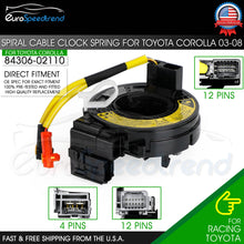 Load image into Gallery viewer, Spiral Cable Clock Spring Fit Toyota Corolla 2003 2004 2005 2006 2008 8430602110
