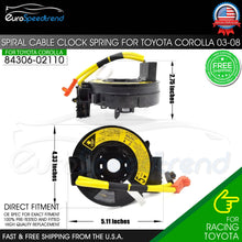 Load image into Gallery viewer, Spiral Cable Clock Spring Fit Toyota Corolla 2003 2004 2005 2006 2008 8430602110
