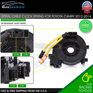 Clock Spring Spiral Cable Fit Toyota Camry 2012-2014 L4 2.5L V6 3.5L