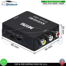 Load image into Gallery viewer, RCA to HDMI HD Converter Adapter AV 1080P TV Video Composite CVBS Wii NES SNES
