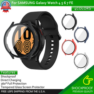 Samsung Galaxy Watch 40/44 4 5 6 7 FE Full Protector Tempered Glass Screen Cover