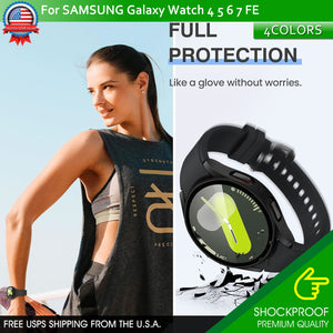 Samsung Galaxy Watch 40/44 4 5 6 7 FE Full Protector Tempered Glass Screen Cover