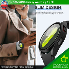 Load image into Gallery viewer, Samsung Galaxy Watch 40/44 4 5 6 7 FE Full Protector Tempered Glass Screen Cover
