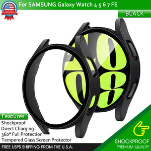 Samsung Galaxy Watch 40/44 4 5 6 7 FE Full Protector Tempered Glass Screen Cover