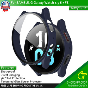 Samsung Galaxy Watch 40/44 4 5 6 7 FE Full Protector Tempered Glass Screen Cover