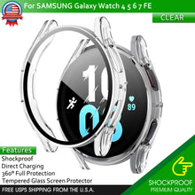 Load image into Gallery viewer, Samsung Galaxy Watch 40/44 4 5 6 7 FE Full Protector Tempered Glass Screen Cover
