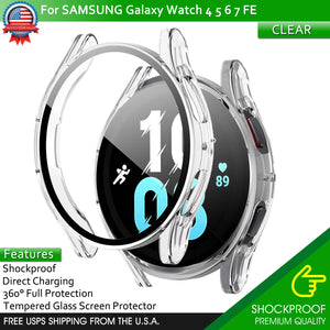 Samsung Galaxy Watch 40/44 4 5 6 7 FE Full Protector Tempered Glass Screen Cover