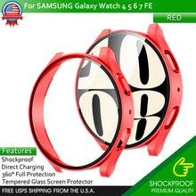 Load image into Gallery viewer, Samsung Galaxy Watch 40/44 4 5 6 7 FE Full Protector Tempered Glass Screen Cover
