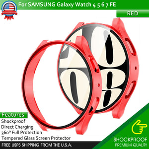 Samsung Galaxy Watch 40/44 4 5 6 7 FE Full Protector Tempered Glass Screen Cover