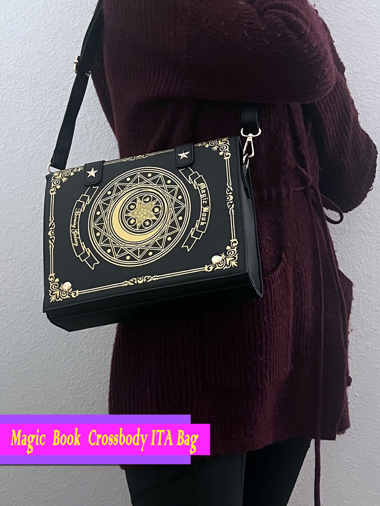 Magic Book ITA Bag - Customizable Stylish Unique Crossbody Clutch Bag